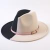 Popular European and American Classic Double-color Wide-brimmed Top Hat Men's and Women's Fashion OL Style Cowboy Hat Jazz Hat