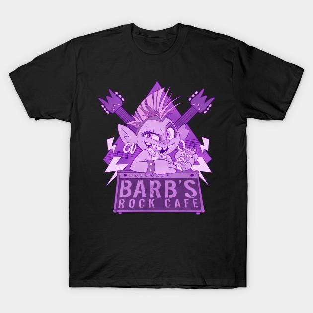 

Men Black Print T-shirt Barb S Rock Cafe No-Cut Transfer Paper Print Cotton Tshirt L