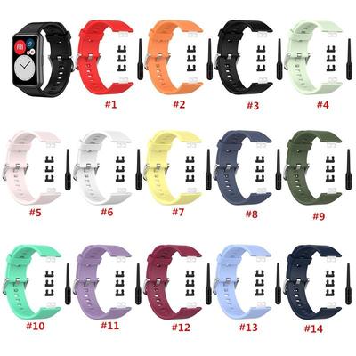 For Huawei Watch Fit Silicone Replacement Strap Wristband Watch Band For Huawei Fit TIA-B09/TIA-B19 Sport Wrist Strap Bracelet