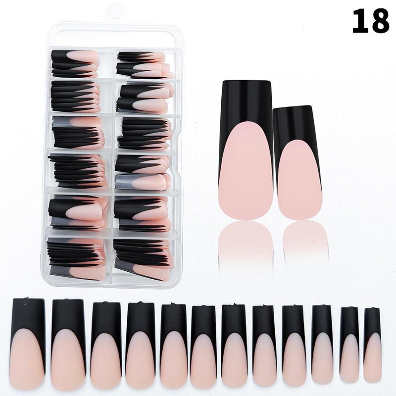 120 buc/cutie Unghii French Press On Nude Roz Mat 12 mărimi Pătrate Extra Lungi Acoperire Completă Gel Moale Vârfuri Unghii False Extensie Unghii