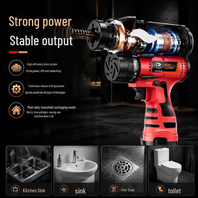 Electric Drain Auger for Kitchen and Bathroom