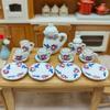 Ceramic Doll House Cup Model Set Tableware Miniature Porcelain Tea Cup Set  Home Decor