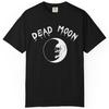 T-shirt Dead Moon Comfort Colors, Maglietta Band Teschio e Luna Crescente, Maglietta Vintage Garage Punk Rock, Top Grafico Lo-Fi Post-Punk
