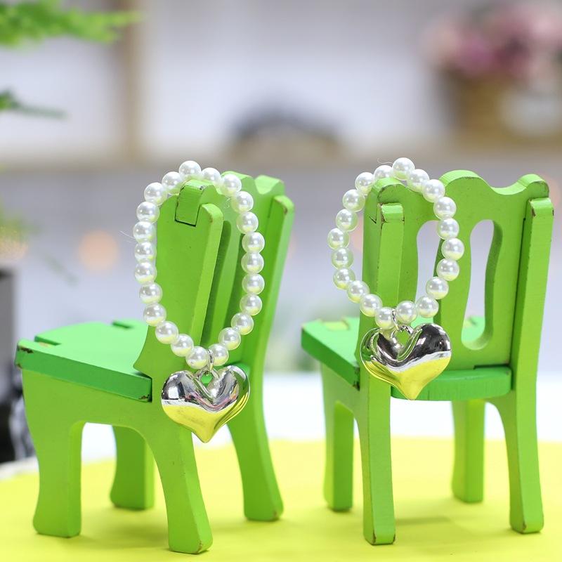 12cm Puppendekoration Teddybär Ankleidekleidung Plüschtierzubehör Bärenpuppenpullover Halskette