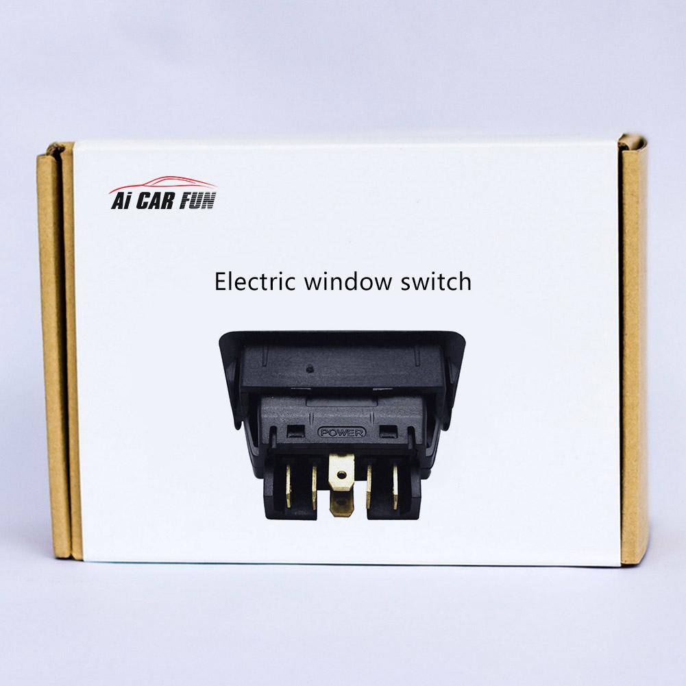 Professional 6Pin DC 12V 24 V Black Car Power Window Switch With Green Lamp Universal 20A Electronic Components Cars Accessories