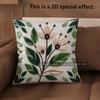 2D Floral Embroidered Pattern Decorative Pillow Covers Pattern Cushion Cover Suitable For Sofa Bedroom Car Pillow Cover