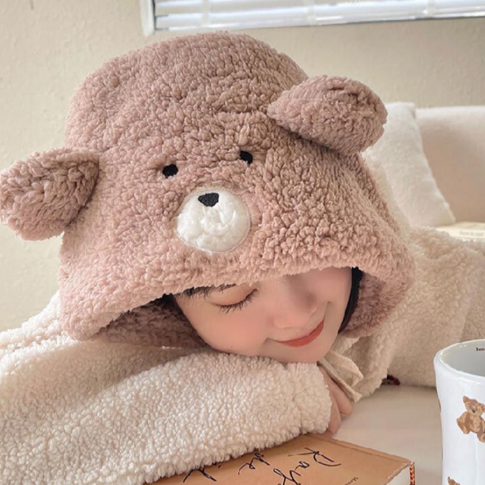 Vintermössa med teddyfleece-snodd för kvinna eller par