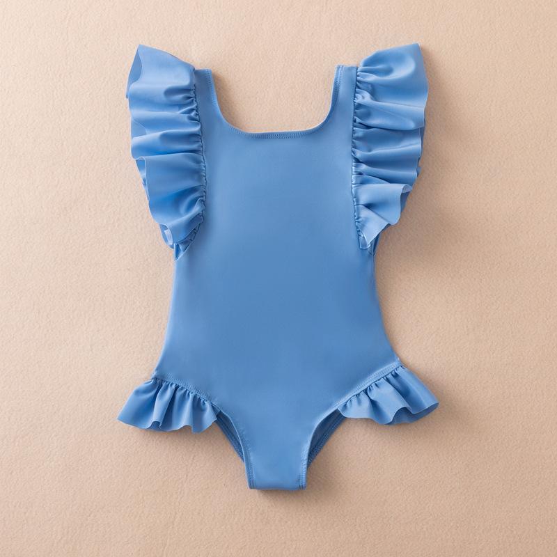 Summer Girls Swimsuit One Piece Swimsuit Bowknot Swimwear For Children Summer Bikini Bathing Suit 1-6 Years