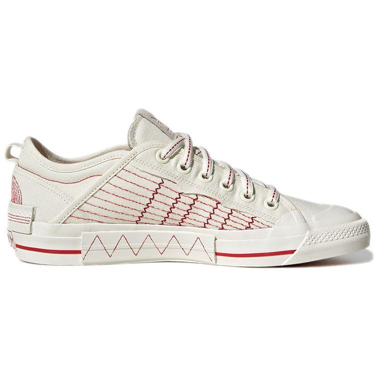 Adidas Originals Nizza Low Mfx Canvas Comfortable Casual Breathable Durable Non-Slip Low-Top Skate Shoes Unisex Sneakers White Red GX0979