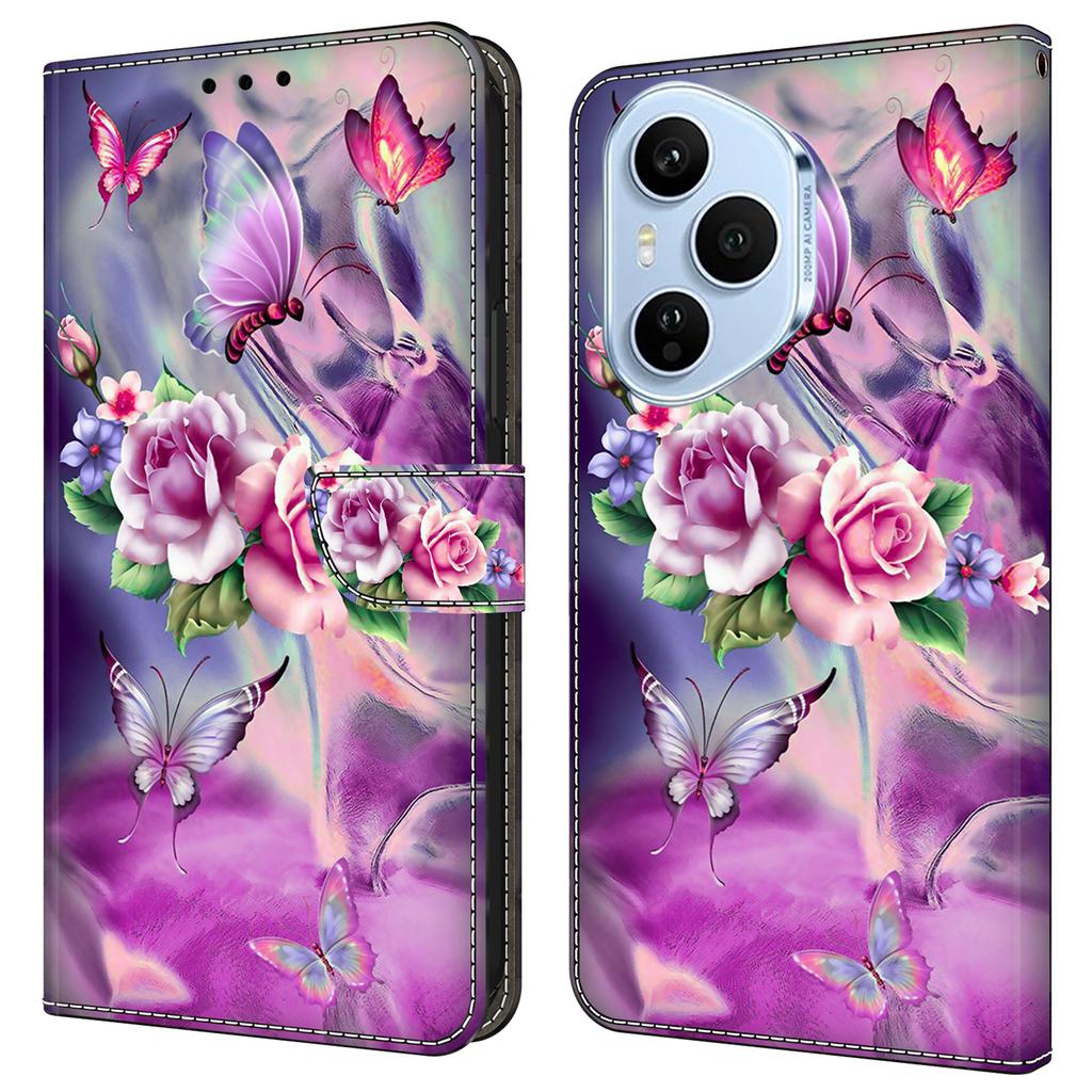 Für Honor 400 Pro 5G (Global) Hülle 3D-Muster PU-Leder Brieftasche Handyhülle mit Ständer