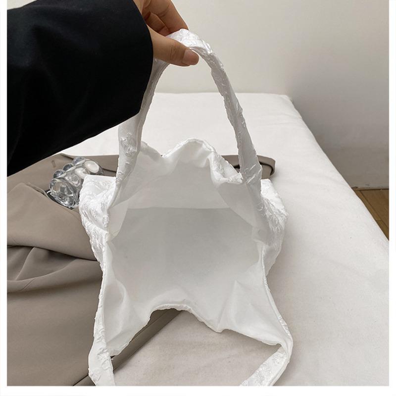 Canvas Bags Design Sense Summer New Bags Simple Flower Shoulder Bags Tote Handbag Bags