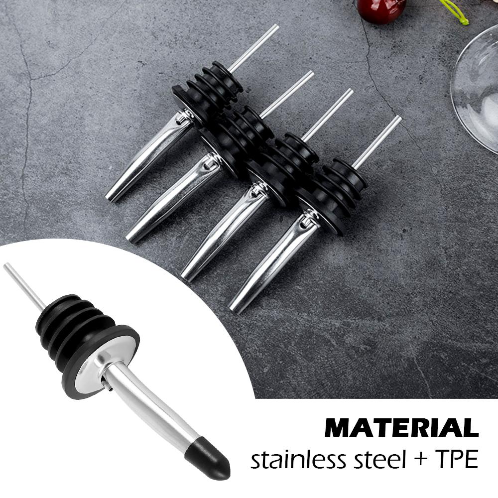 Nerezový nalévač na láhve Sada 12 kusů Nalévání Vinné sklenice Nalévač na olej Kónický nalévač na víno s prachotěsnými gumovými uzávěry