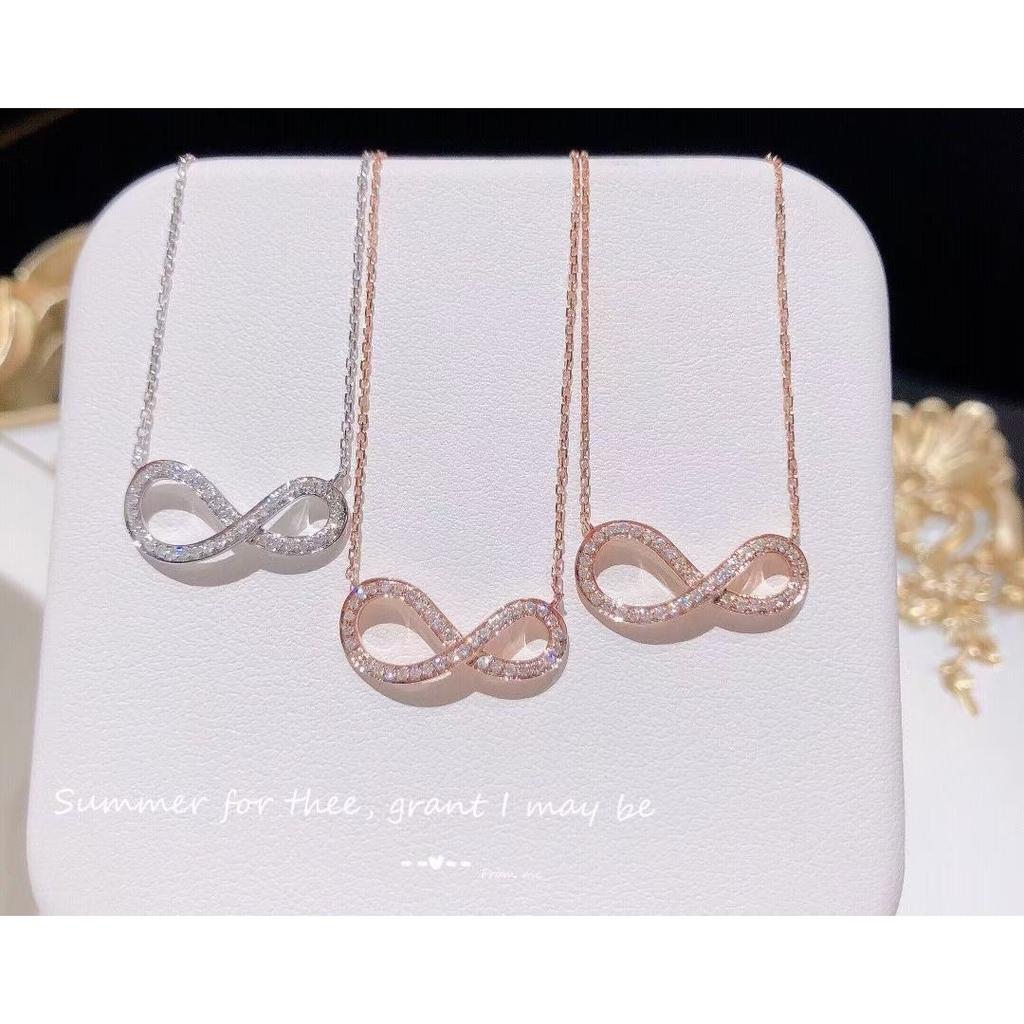 Necklace for Women's Light Luxury Niche Design Ins Simple Temperament Singapore Double Ring Collarbone Chain