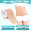Silicone Scar Tape, TOEDO Silicone Sheets for Scars, Silicone Scar Strips for Tummy Tuck, Keloid, Burn Scars Reusable Tape Strips(1.6”x 60”
