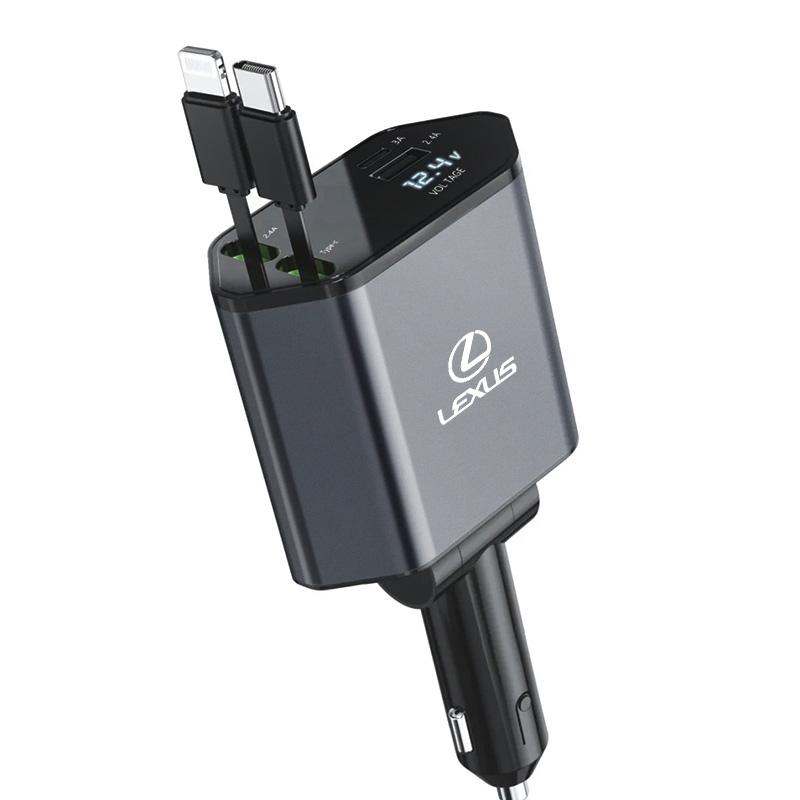 

Car Lighter Charger 120W Phone Fast Charging Cable For Lexus F-SPORT ES RX NX LS UX LM LX GX LC RZ IS CT GS RC HS SC TX LBX
