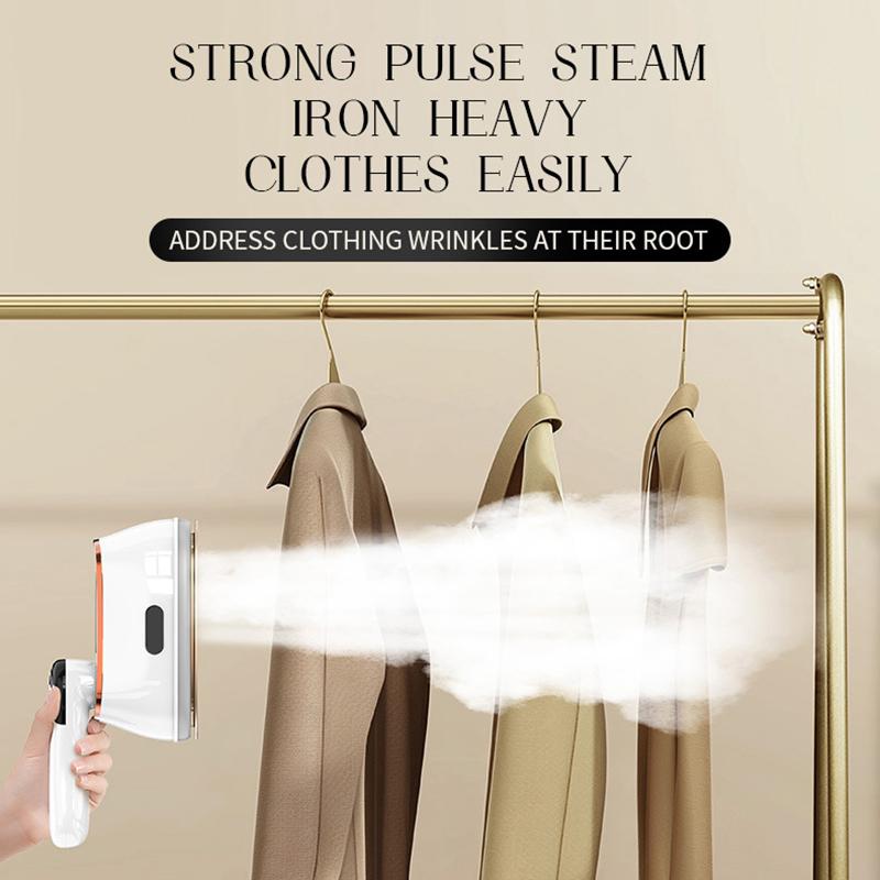 Handheld Steam Iron Foldable Garment Steamer 1200W Power Portable 4 Speed Steamer Touch Screen Rotary Electric Iron