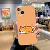 Cute Shiba Inu Dog Phone Case For iPhone 16,15,14,13,12,11 Plus,Pro,Max,XR,XS,X,7,8 Plus,SE,Mini Transparent Silicone Soft