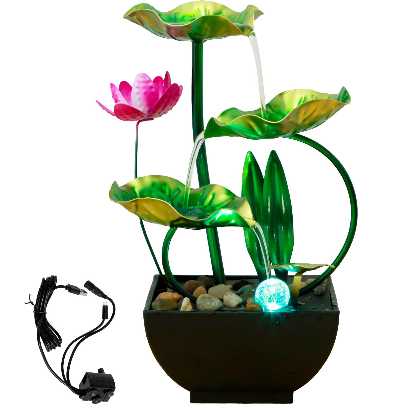

Tabletop Fountain Battery/USB Operated Water Fountain Feature Zen Meditation Fountain Decor Sound Relaxation Fountain Ornament