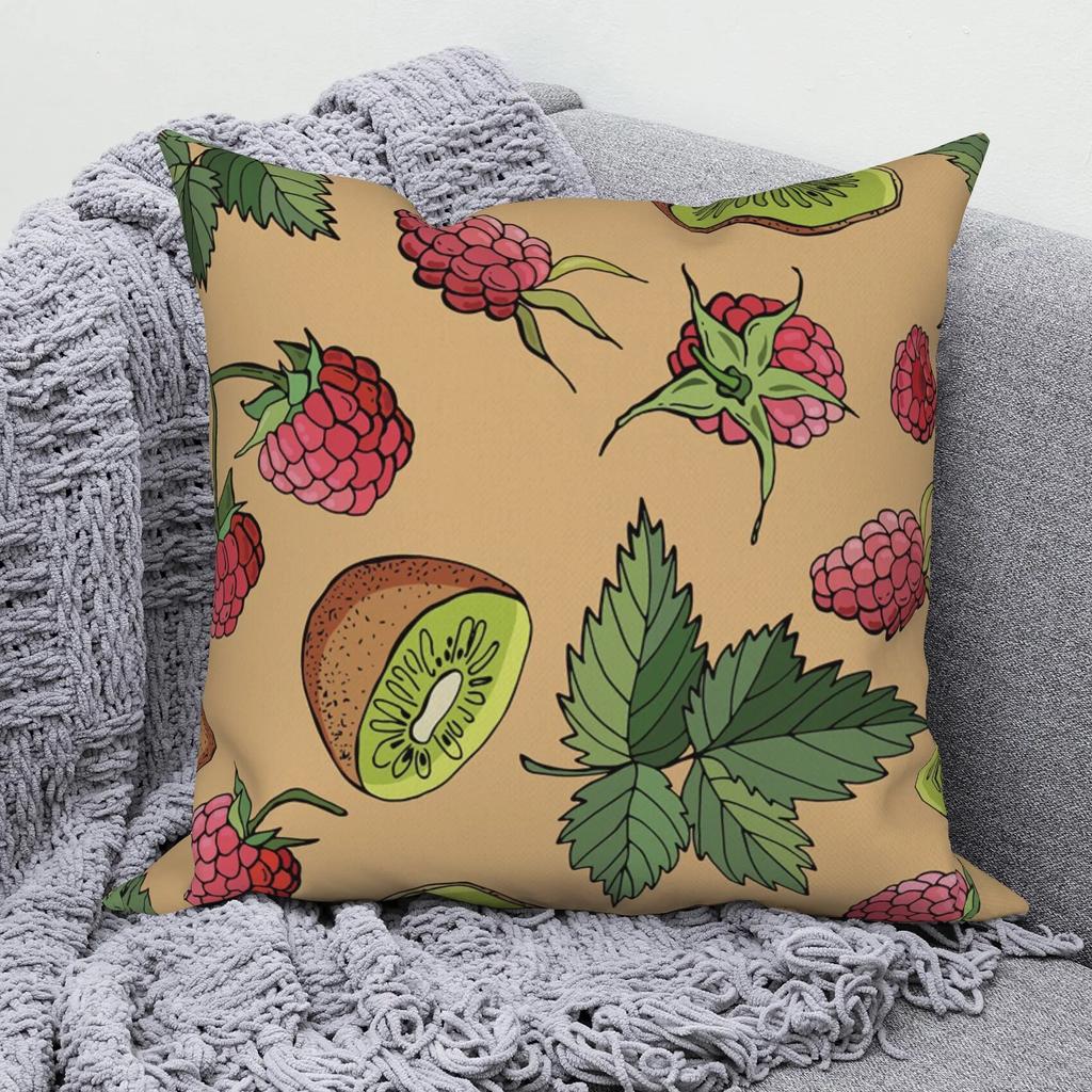 Bedroom Throw Pillow Sofa Decorative Pillowcase Home Decor Cute Tropical Fruit