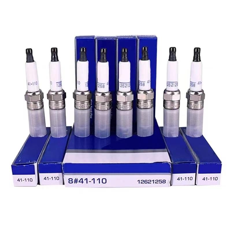 4/6PCS 41-110 12621258 Iridium Spark Plugs 41-110 For GMC Chevrolet Hummer Buick 12621258 4pcs