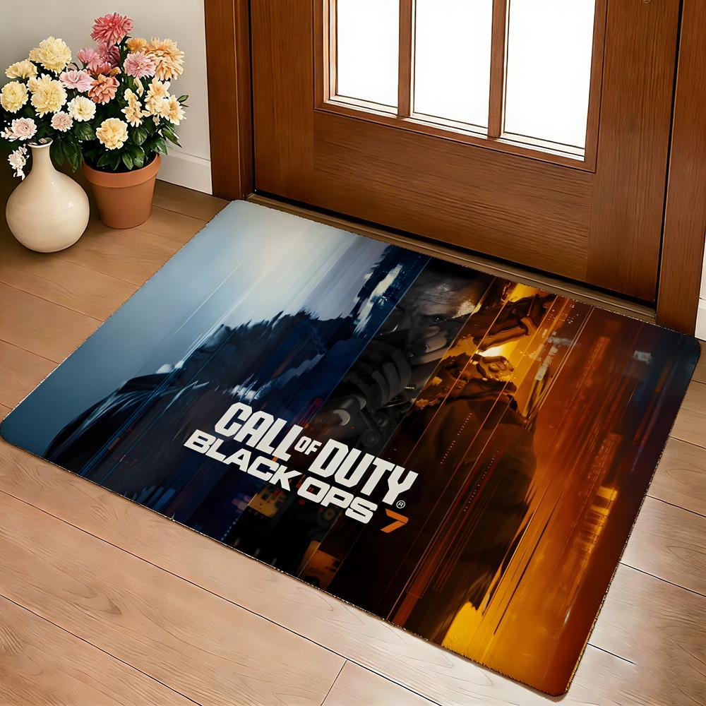 Anime C-Call Of D-Duty Floor Mat Cozy Flannel Soft Thick Non-Slip Mat For Living Room Bedroom Kitchen Decor Rugs