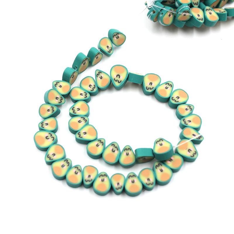 Soft Pottery Beads Beaded Handmade Materials Diy Jewelry Accessories Mobile Phone Chain Bead Separation Mixed Color Soft Pottery Loose Beads
