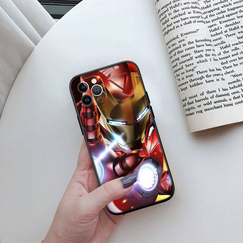 II9 Iron Man Phone Case for iPhone 6 6s 7 8 11 12 13 14 15 XS Pro Max XR X SE Samsung S20 S21 S22 S23 S24 FE Ultra Plus Lite S21S A55