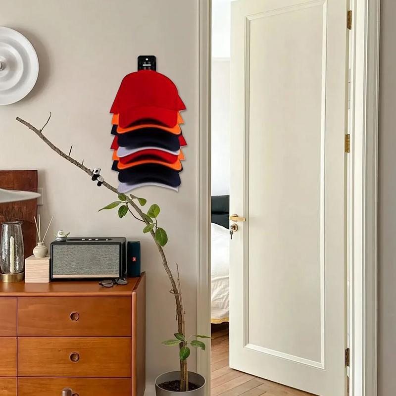 16 Grids Wall Mounted Cap Rack Hat Holder Baseball Cap Towel Rack Holder Closet Hanger Storage Organizer Accessories Space Savin