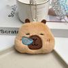 Blinking Capybara Key Ring Beeping Cartoon Animal Pendant Bag Hanging Capybara Plush Keychain  Kids