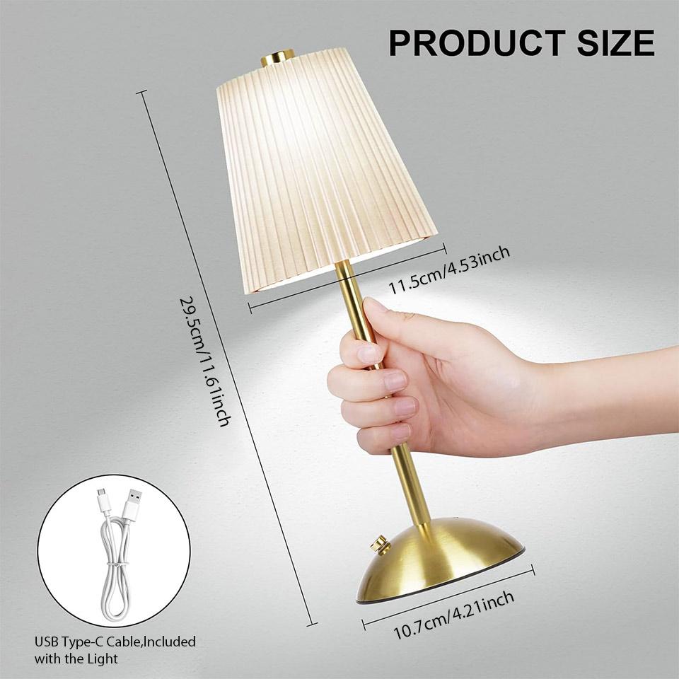 Rechargeable LED Table Lamps Touch Desk Lamp Wireless Night Light Restaurant Bar Desktop Mood Lighting Bar Decoration