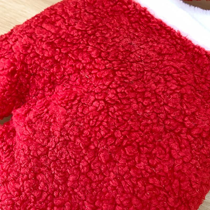 New Year Christmas Shoulder Bag Large Capacity Irregular Red Plush Bag Gifts Party Props Glove Crossbody Bag