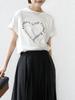 Ships for Women Variation Logo Embroidered Print Tee 312312867 White One Size Web-Exclusive Hand-Washable