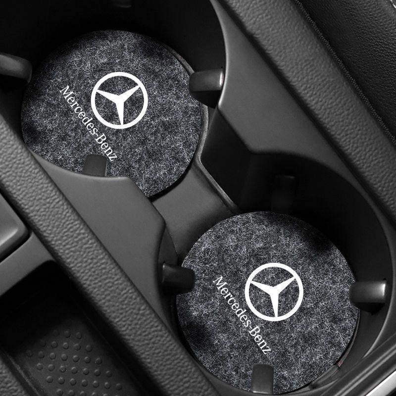 DDE2 Non-slip Car Water Cup Pad Coaster Anti-skid Cup Holders For Mercedes benz E GLK CLS A W204 W213 W221 ML ABR c200 Accessories