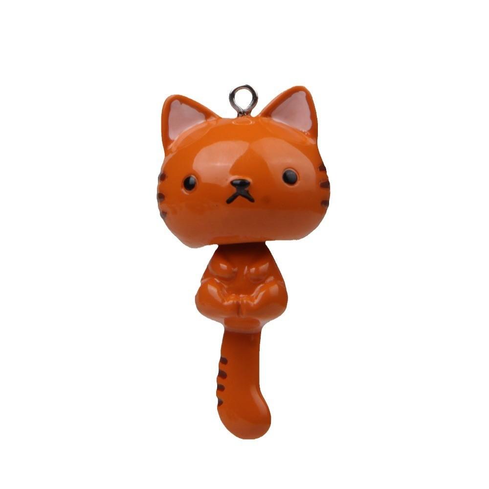 Long Polyresin Tail Cat Figurine With Keyring For Car Decor And Gifts Event