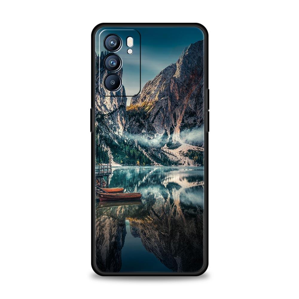 Carcasă de telefon cu model Forest Beach Sunrise Nature pentru Oppo A54 Reno7 SE Reno6 Pro Plus 5G Find X5 A53 A52 A9 2020 A95 A16 A76 A74 A15
