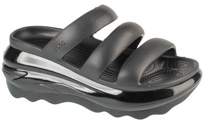 Classic Mega Crush Tripe Strap, Womens Black Slides