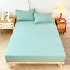 1Pc Plain Color Waterproof Mattress Coverpolyester Material Thin Breathablebedroom Four Seasons Apply Practical Household Product