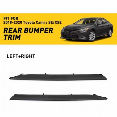 2X Right & Left Rear Bumper Lower Trim Molding For Toyota Camry SE XSE 2018-