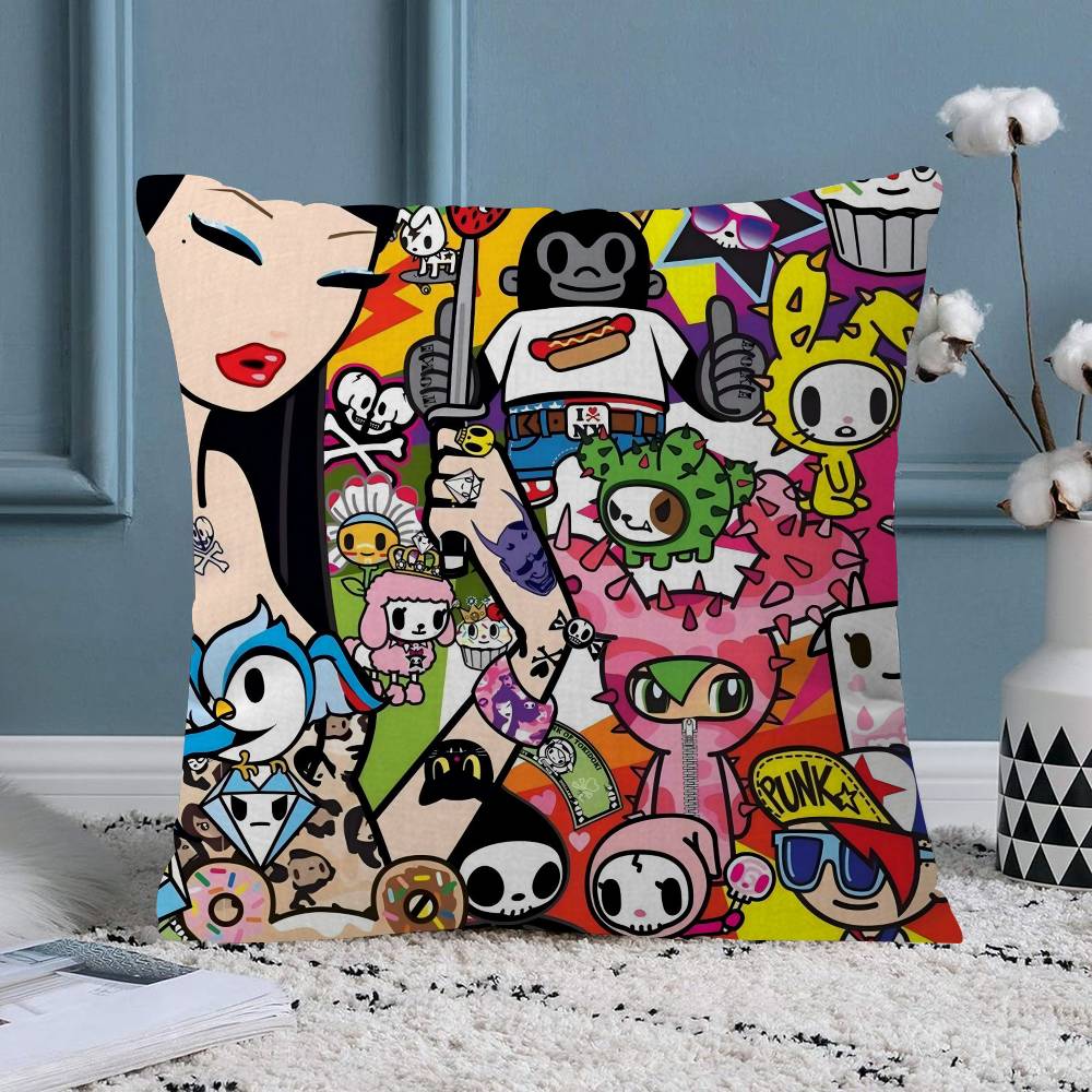 Cartoon Art Kawaii townTokidokiinside Pillow Anime Pillow Sofa Bed Head Pillow Cover Cushion Cover Fashion