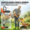 Cordless Lawn Trimmer 21V with 2x4.0Ah Batteries, 25 cm Cutting Width