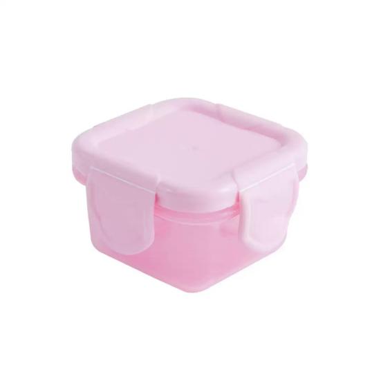 Yousheng 6Pcs/Set Mini Food Storage Box Portable Condiment Box with Leakproof Lid Reusable Airtight Sauce Containers for School Picnic Outdoor