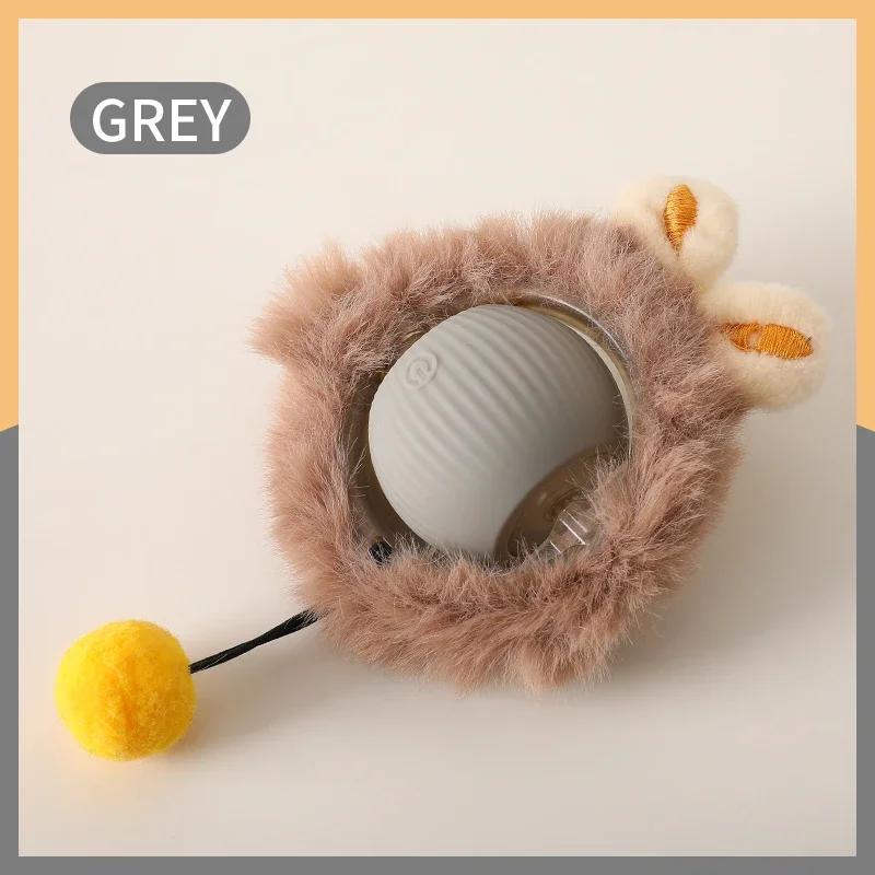 New Smart Cat Dog Toys Automatic Rolling Ball Fake Tail Rechargeable Electric Cat Bite Resistant Interactive Toy Pet Products