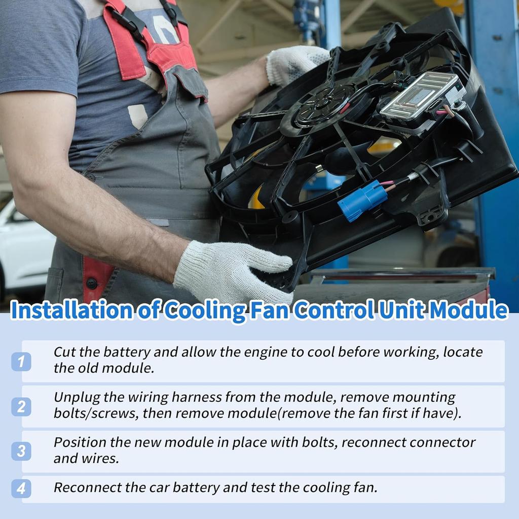 No.1137328558 Engine Cooling Fan Control Module for Ford Focus for Mazda 3 Sport for Volvo C30 V50 C70 S40 04-10 Radiator Fan Control Module Unit