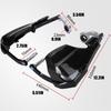 Universal Motorcycle Handlebar LED Running Light Handguard Kit with Aluminum Frame for Off Road Riding Protection