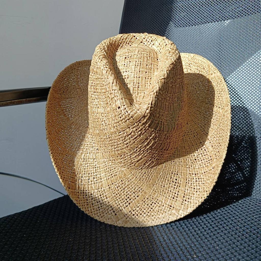 Women's Cowboy Straw Hat 2024 New Western Cowboy Sun Hat Spring Knight Hat Men's Jazz Hat Summer Cowboy Hat Sombrero Hombre