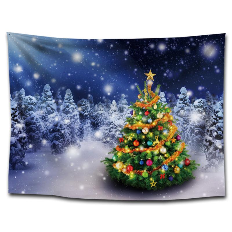 

Подвесная ткань для новогоднего магазина, праздничная модная брендовая настенная ткань, фоновая ткань, рождественский гобелен для спальни 100x75cm