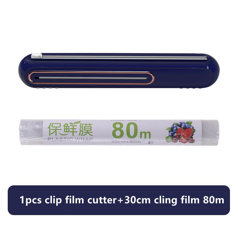 2in1 Magnetic Attraction Wrap Dispenser Cling Film Dispenser Cutter Saran Aluminum Foil Parchment Paper Injector Kitchen Tool