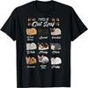 T-shirt Chaton Amoureux des Chats - Coupe Classique Col Rond Noir
