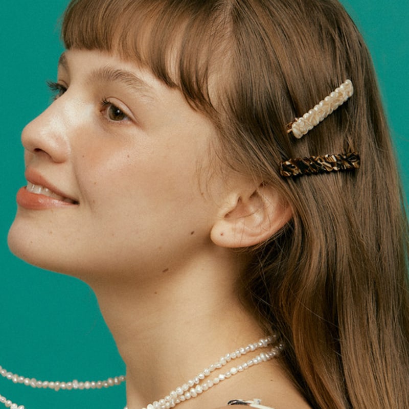 

XPIER Twist bebe hairpin[3color] Marble Beige