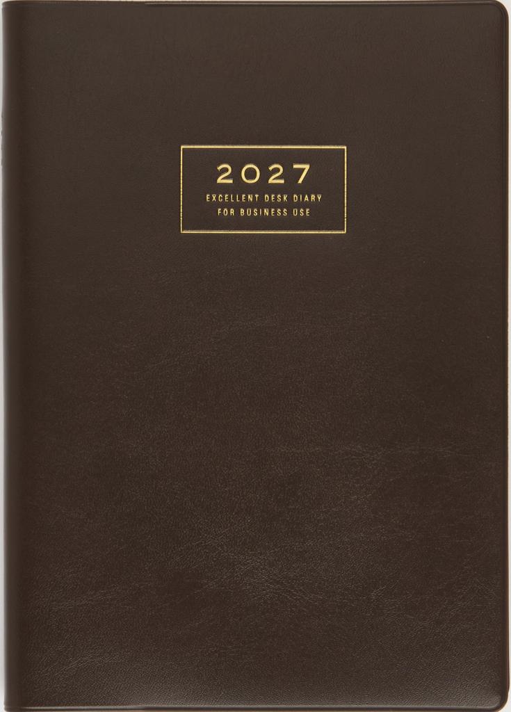 Takahashi Planner 2027 A5 Weekly Business Desk 54 December Diary, Brown, No. (Starts 2026)